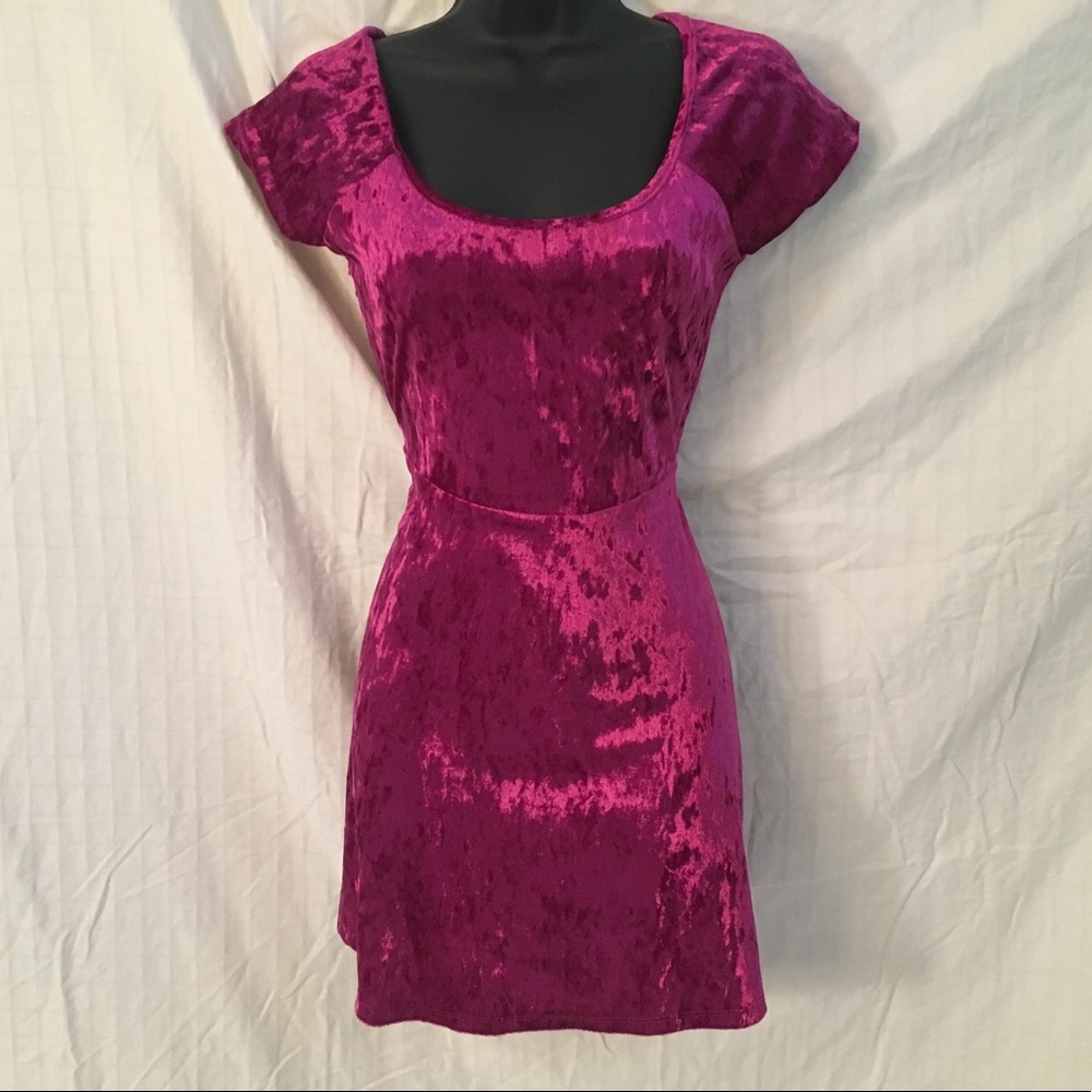 Forever 21 Pink Velvet Dress